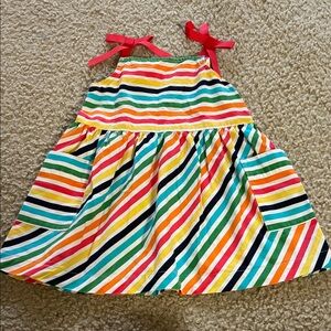 Hanna Andersson Rainbow Striped Sundress Size 3